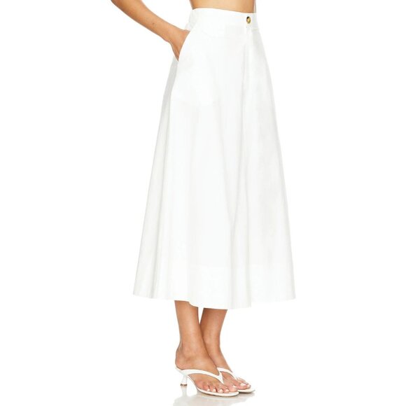 HAIGHT. Maria Skirt in Off White Maxi - Picture 2 of 4